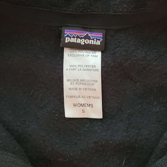 DFH Black Patagonia Quarter Zip Fleece Wmn Small - Picture 2 of 3